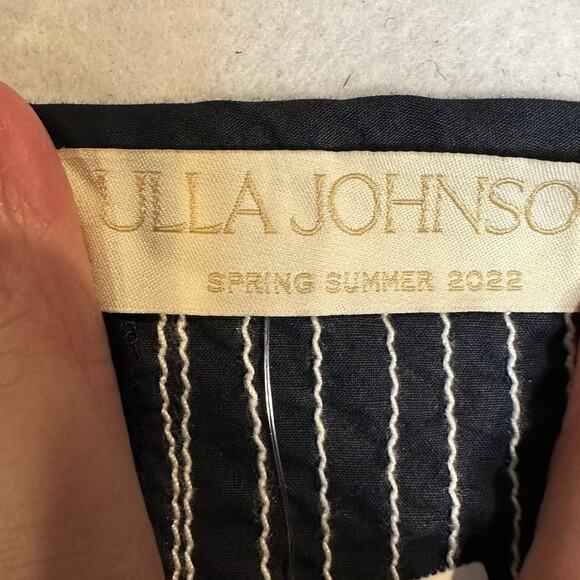 NWT Ulla Johnson Blue White Embroidery Sleeveless Button Front Nerida Midi Dress - Picture 7 of 16